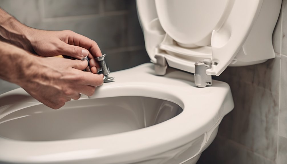 replace toilet seat instructions